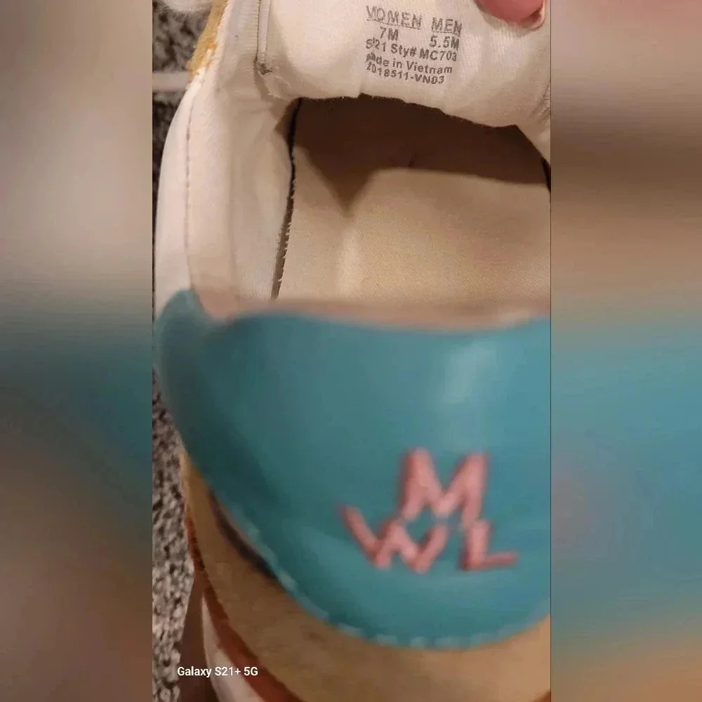 Madewell Kickoff Trainer Sneakers Colorblock Leather Womens Size 7 Mens 5.5 - Picture 7 of 8